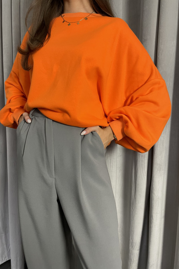 Bluza BASIC oversize pomarańczowa