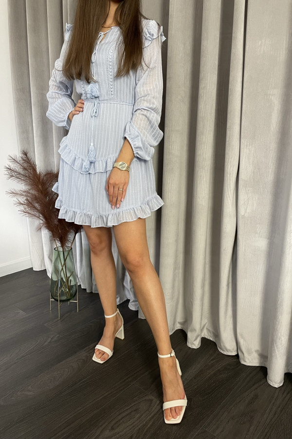 Sukienka w stylu boho niebieska ELENA 6