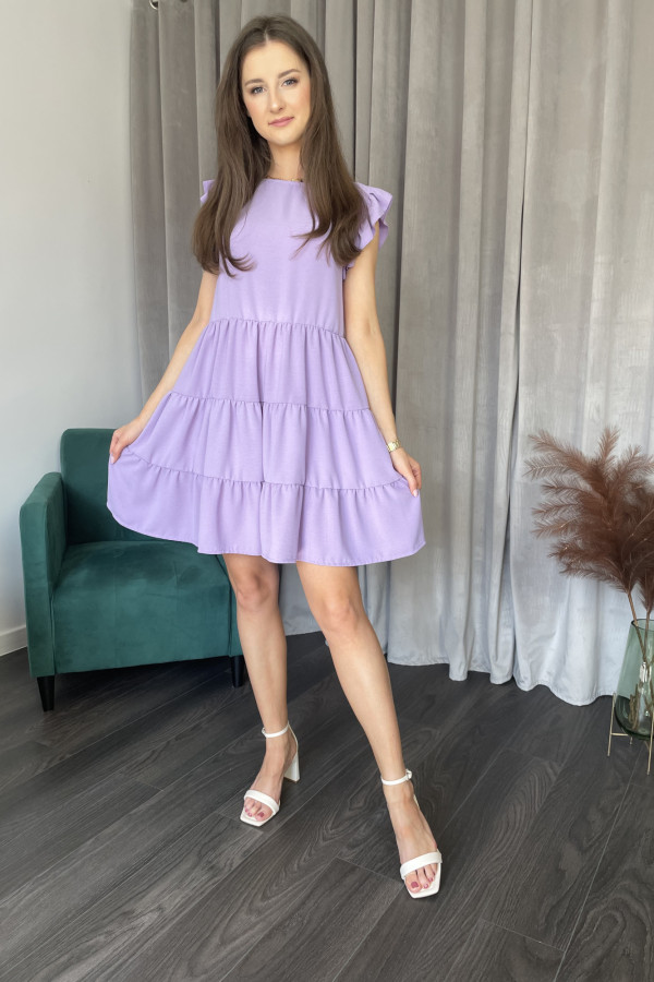 Sukienka fioletowa LAROSA 3