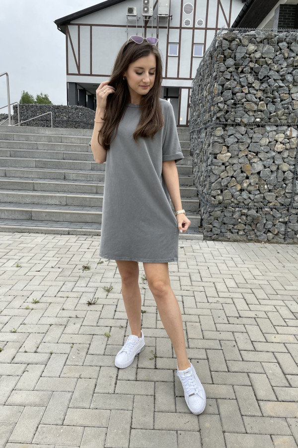 Sukienka/tunika z efektem spranego materiału TINA 5
