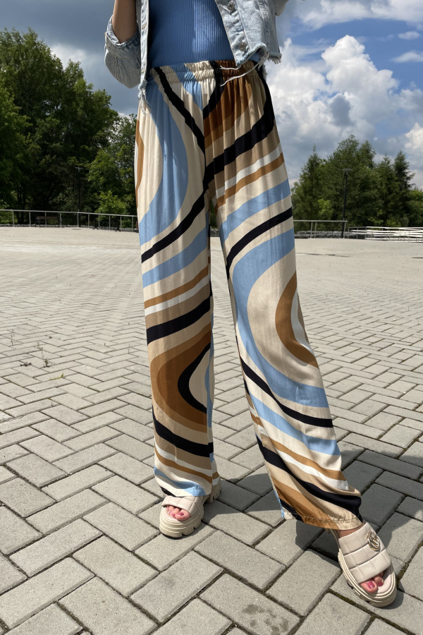 Spodnie wiskozowe szerokie kolorowe SIMI 5
