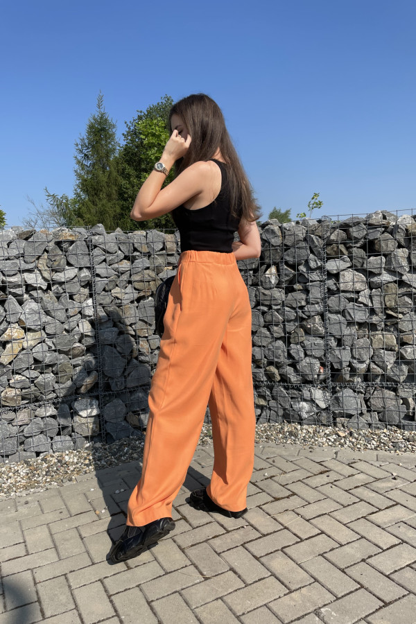 Spodnie o szerokim kroju pomarańczowe VASCO 7
