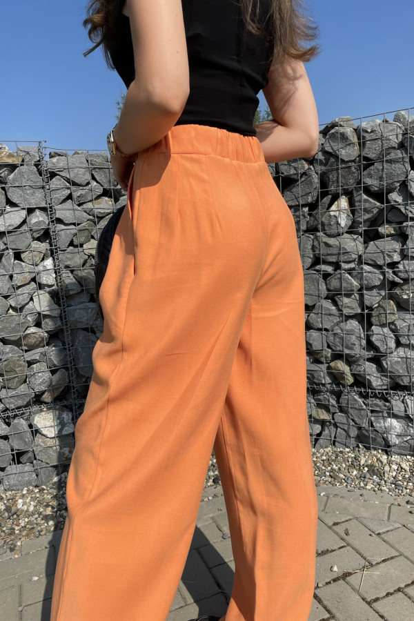 Spodnie o szerokim kroju pomarańczowe VASCO 8