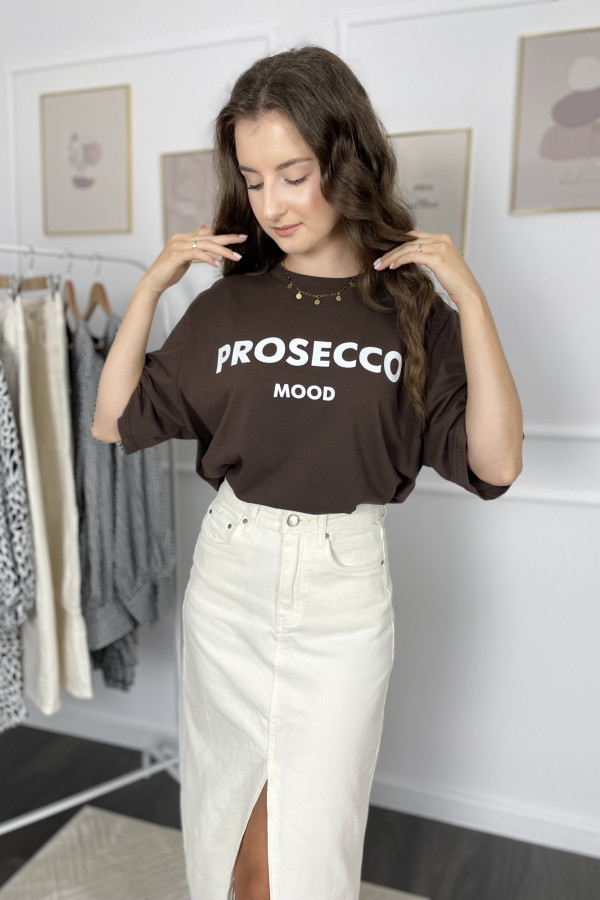 T-shirt czekoladowy PROSECCO 4