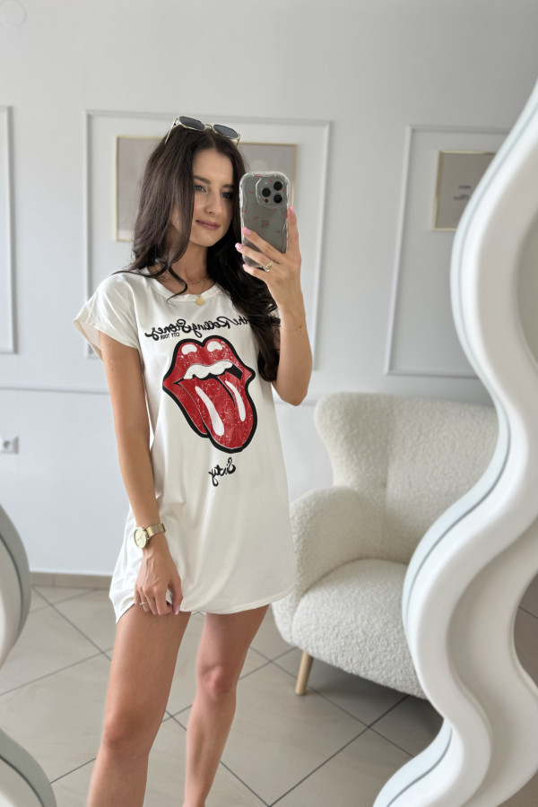 Sukienka z nadrukiem The ROLLING STONES 1