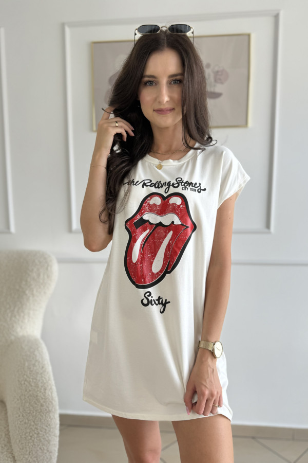 Sukienka z nadrukiem The ROLLING STONES 2