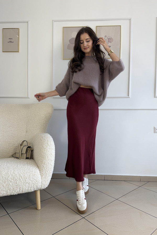 Sweter oversize mocca angora i wełna CLOUD 4