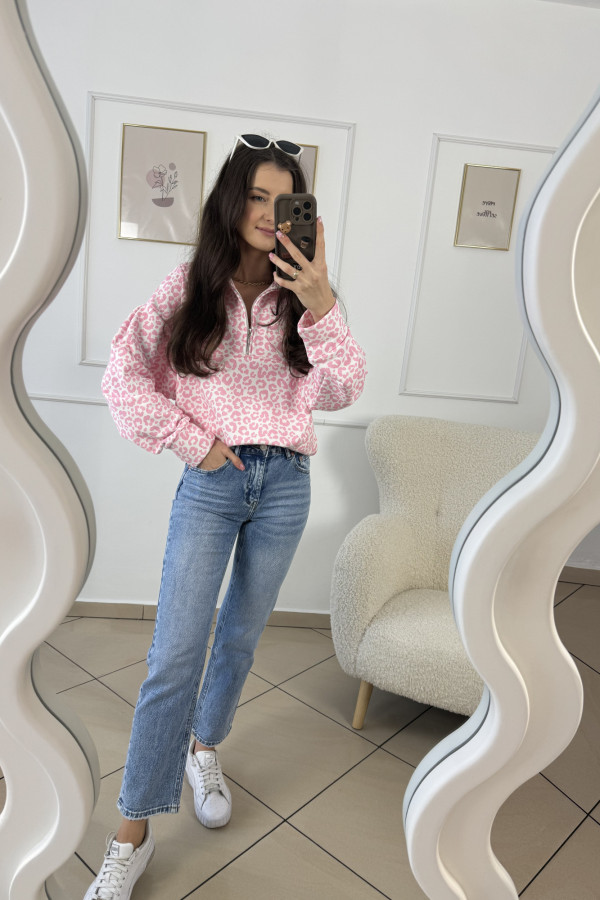 Spodnie jeansy mom fit ciemny jeans CAPRO 3