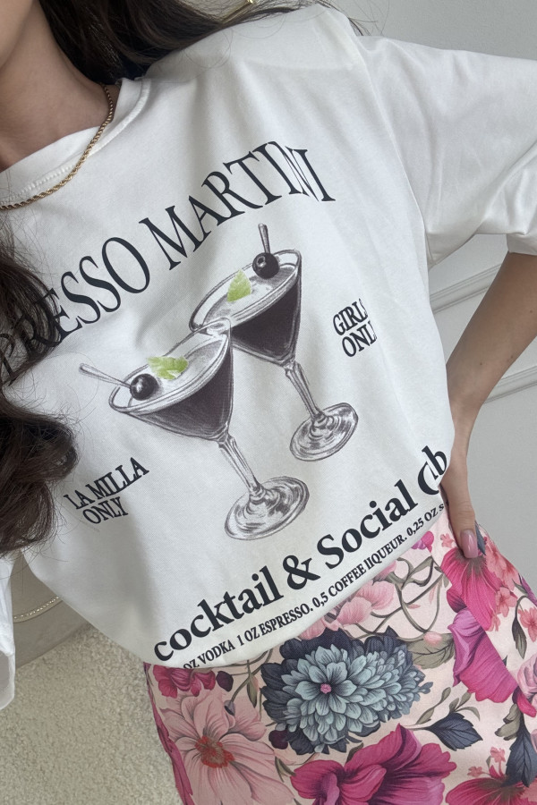 T-shirt z poduszkami i nadrukiem PROSECCO 1