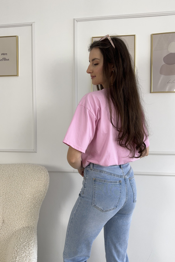 T-shirt z nadrukiem cukierkowy róż CIAO 3