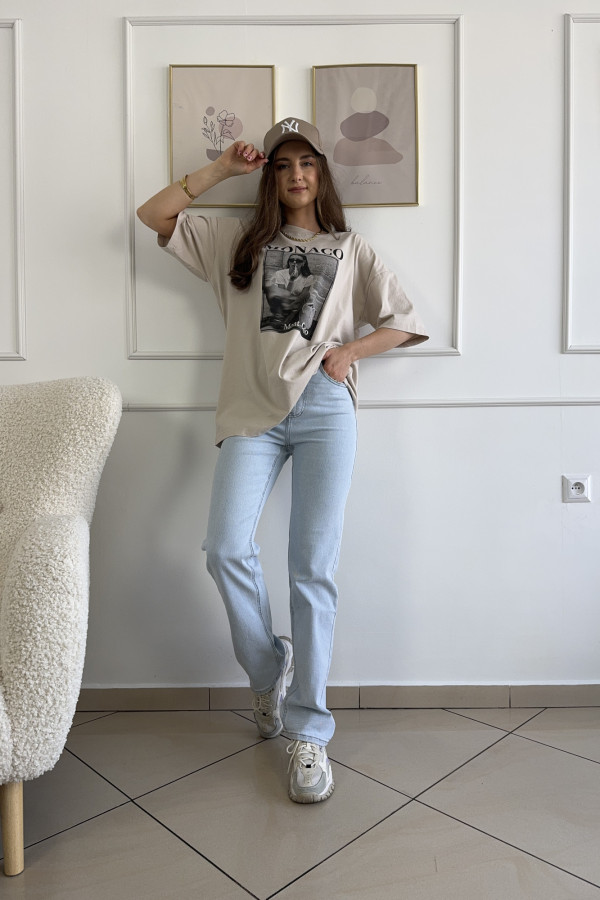 T-shirt z nadrukiem 100% bawełna MONACO 5