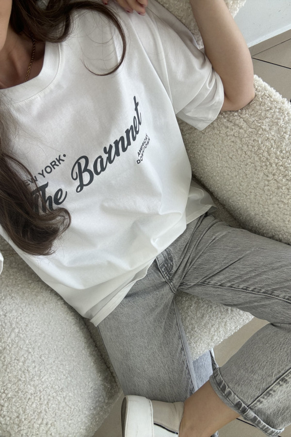 T-shirt z napisem biały GILO 1