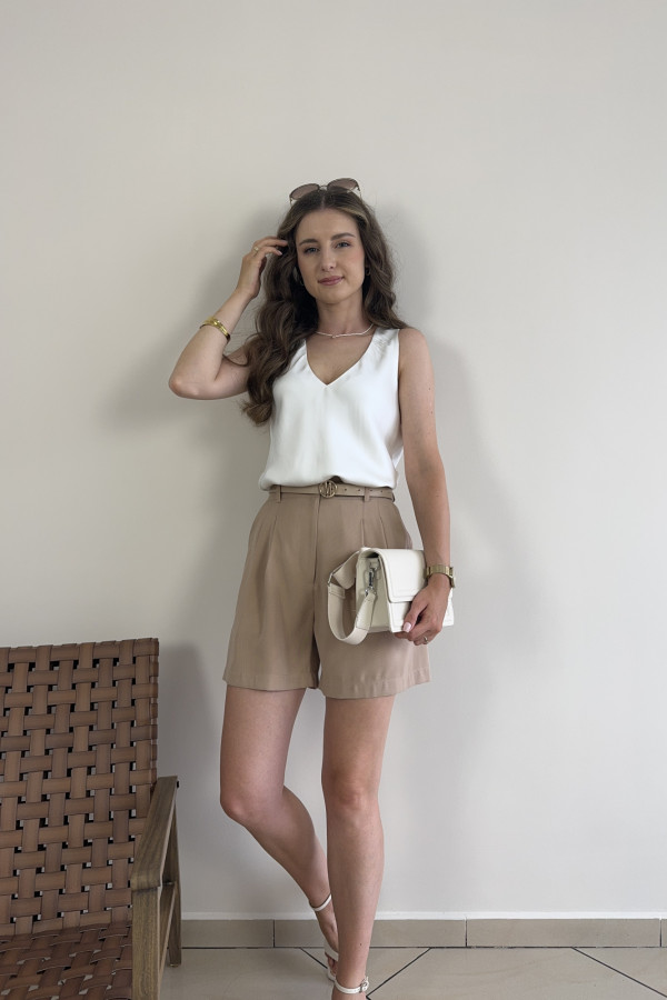 Top oversize 100% wiskoza śmietankowy LUX 2