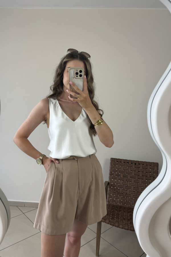 Top oversize 100% wiskoza śmietankowy LUX 4