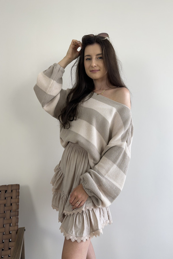 Sweter o kroju oversize z szerokimi rękawami RONALD 3