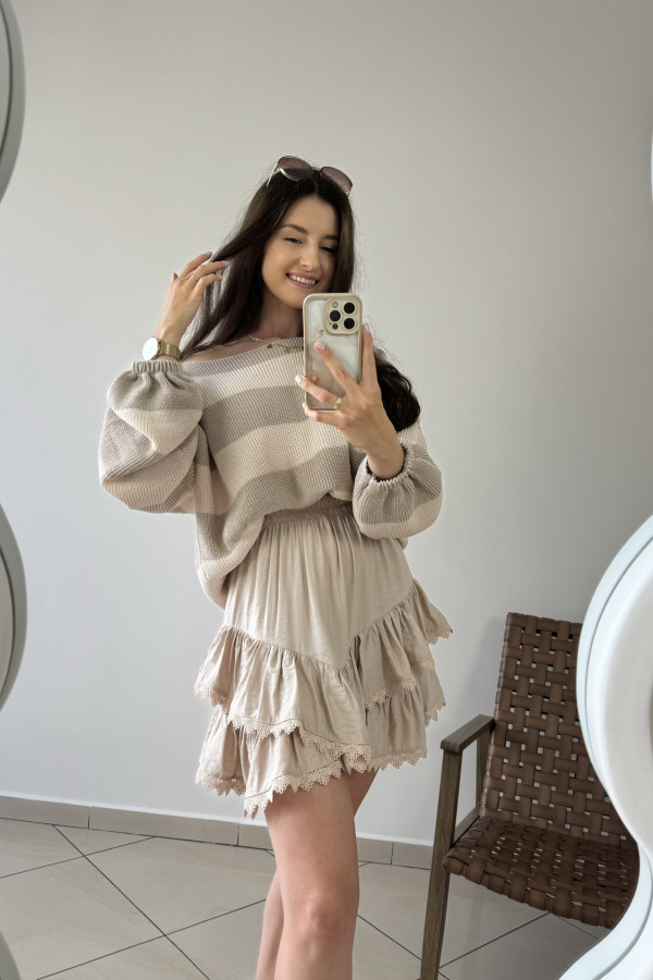 Sweter o kroju oversize z szerokimi rękawami RONALD 5