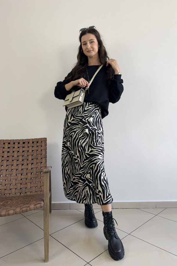 Bluza bawełniana oversize czarna WERA 4