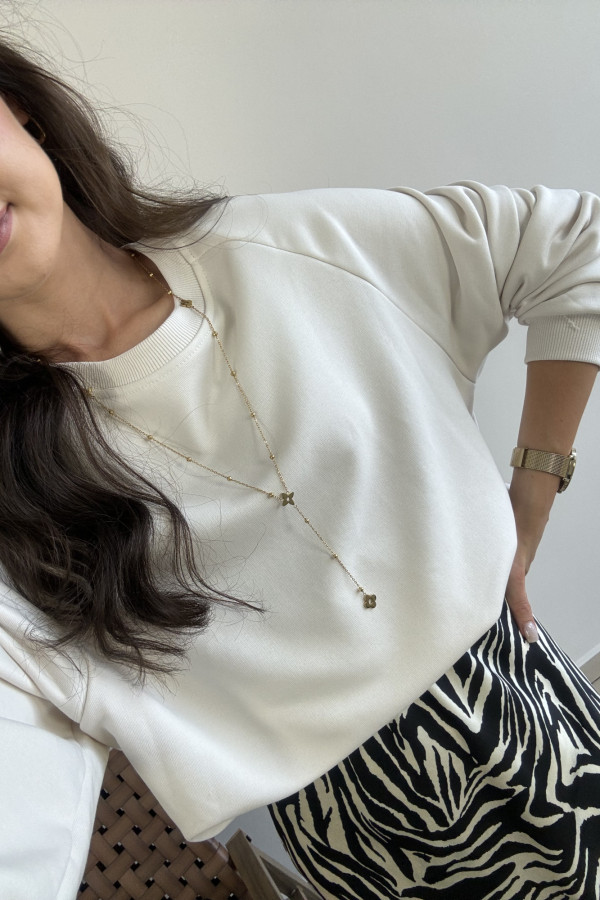 Bluza bawełniana oversize kokos WERA 1