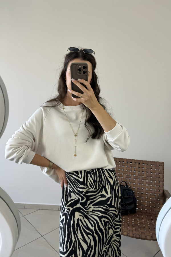 Bluza bawełniana oversize kokos WERA 5