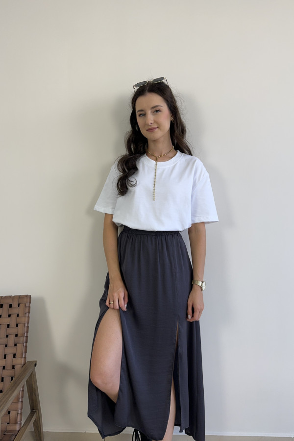 T-shirt oversize 100% bawełna biały NATAN