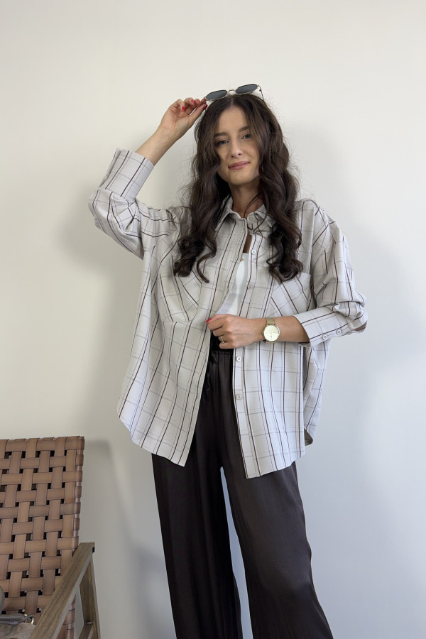 Koszula oversize w kratę MICHALINA 2