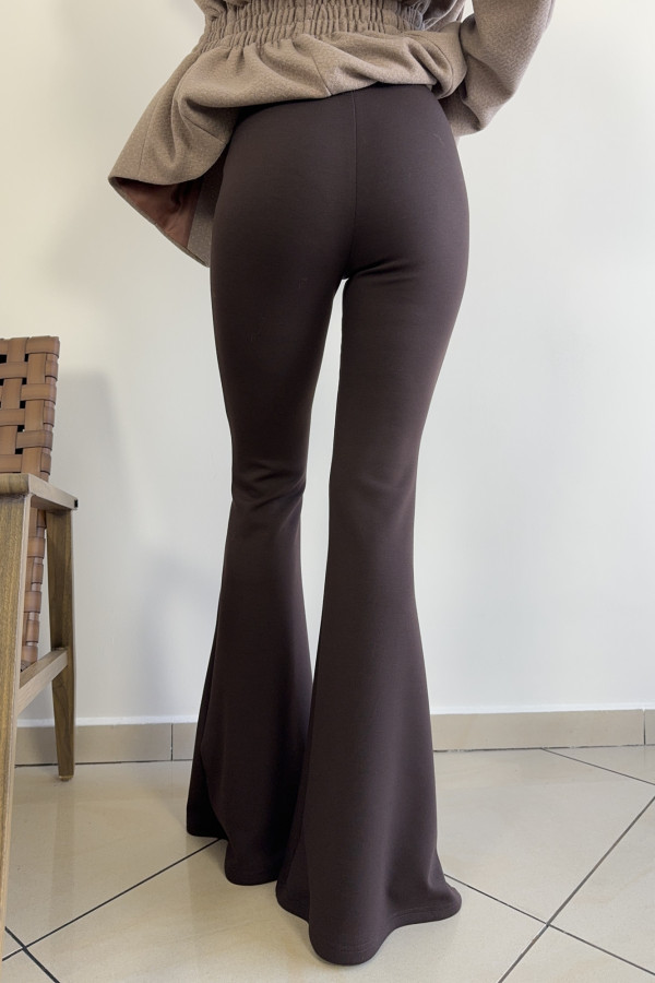 Legginsy dzwony z wysokim stanem NEW YORK 2
