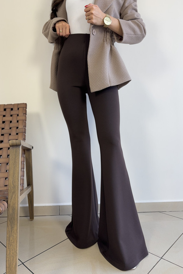 Legginsy dzwony z wysokim stanem NEW YORK 3