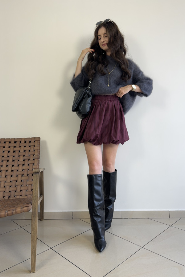 Sweter szary 80% kid moher CLOUD II 2