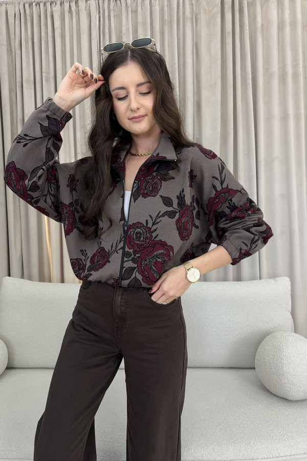 Bluza rozpinana w kwiaty fango 100% bawełna ROSALIA 4